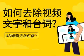 如何去除视频的文字和水印？最新4种方法超强解析图片