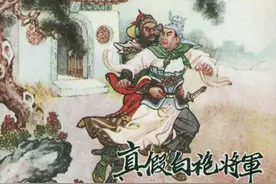 白袍将军薛仁贵，人物画得神清气爽《真假白袍将军》绘画：徐余兴图片