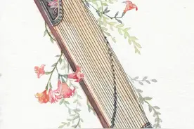 乐器，是大自然的录音师！古风水彩画带你领略古典乐器之美图片