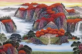 著名画家成建国画作品《鸿运当头》《聚宝盆》图片