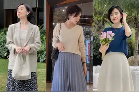 懂穿搭的女人才优雅！这5组春夏“半身裙”搭配，每套都美得高级图片