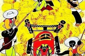 丰收的季节，一起来欣赏19组丰收农民画呀色彩鲜艳构图饱满图片