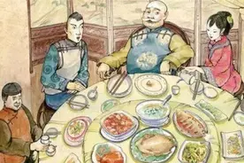 民间故事：呆女婿去老丈人家吃饭闹笑话图片