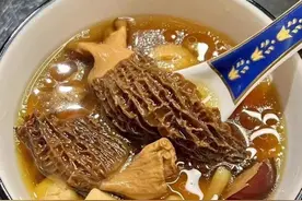 羊肚菌煲汤提高机体抵抗力图片