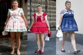 50岁上海大妈，洛丽塔公主裙每天不重样，经常被人骂，却越来越火图片