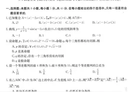 金太阳（新高考）10月高三联考数学试题图片