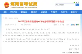 2023年海南省普通高中学校录取最低控制分数线发布图片