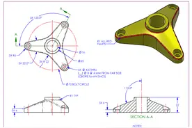 分享一个图纸，用SolidWorks画零件图片