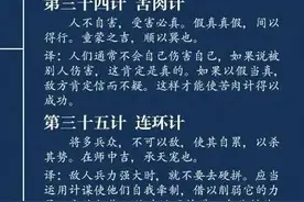 “三十六计”完整版原文+译文图片