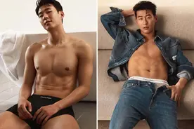 男色时代？孙兴慜代言内裤品牌露出八块腹肌 禁欲系表情眼神迷离图片