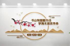 图书馆/阅览室/学校/校园文化墙设计效果图图片