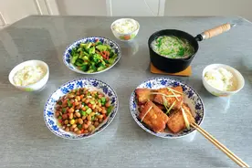 一家3口人的周末午餐，好吃健康，适合自己的才是最好的图片