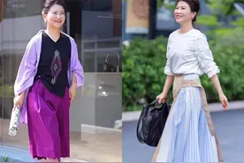 到了五六十岁后，多穿这些“时髦打扮”，优雅减龄又很有格调图片