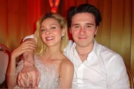 小贝大公子今年4月结婚，婚礼在岳父豪宅办，新娘哥哥演“伴娘”图片