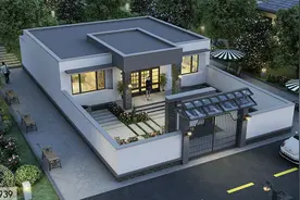 农村现代风格的一层住宅怎么越来越少了？是有钱了还是不“爱”了图片