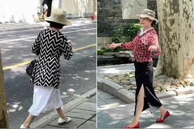 有品位的女人，穿裙子不会配丝袜、运动鞋！你看上海奶奶就知道了图片