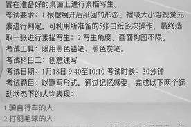 2022届天津美术学院校考初试考题，画展开的纸还是纸团？图片