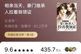 500万流量小说《相亲当天，豪门继承人拉着我领证》有啥好看的？图片