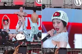 泫雅泰国泼水节表演太辣眼睛？网友：穿的太少，舞蹈打擦边球！图片