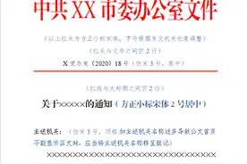 最新标准公文格式模板图片