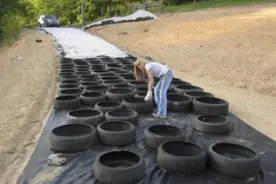 为什么美国人修公路时，要预埋一层轮胎？中国怎么不效仿？图片