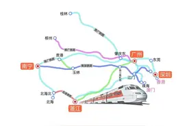广西壮族自治区入粤的五条高速铁路通道图片