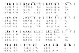 简谱：《光阴的故事》-罗大佑图片