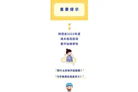 注意！陕西省2023年度城乡居民医保要开始缴费了图片