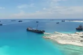 曾经被越南抢去的渚碧岛，现已成为中国在南海的一个重要基地图片