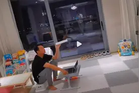 苗苗二胎孕肚大，1岁女儿正脸公开漂亮眼小，郑恺的家大还有保姆图片
