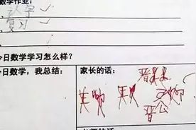 小学生模仿家长签字，自以为能“金蝉脱壳”，老师却直接抓个现行图片