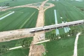 长春经济圈环线高速公路二期项目GQ04工区双阳段现浇梁全部浇筑完成图片