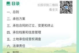 一图看懂农村土地承包合同管理办法图片