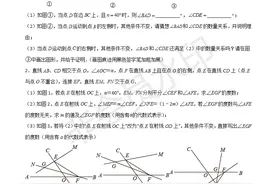 七年级数学期末难点（一）与三角形内角和有关的压轴题图片