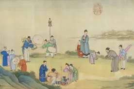 强烈推荐一幅赏心悦目古画《太平春市图卷》，比清明上河图更美观图片