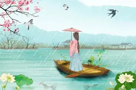 一天一首古诗词 | 古诗词，欧阳炯《南乡子·画舸停桡》图片