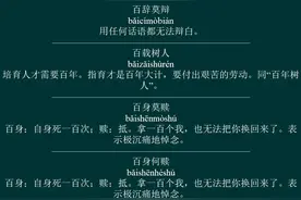 优美成语系列之--->关于数字--->包含数字百的成语(21-30)图片