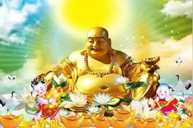 故事：后梁的疯癫布袋和尚，竟是弥勒佛降世，其徒弟是蒋介石先祖图片