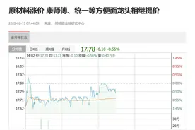 统一康师傅部分方便面涨价 最近还吃方便面吗？图片