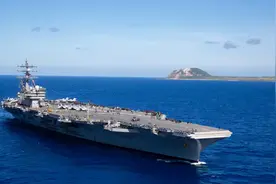 佩洛西还未开始窜访台湾，美航母率先驶向台海助阵图片