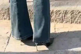 泰山制服不了脚硬的人，女子穿10公分高跟鞋爬泰山，惊呆游客！图片