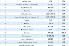 2022年全球汽车零部件供应商百强排行榜（附榜单）图片