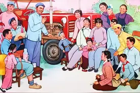 20幅大场面怀旧年画，有生活有故事图片