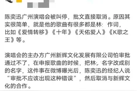陈奕迅广州演唱会被叫停总结的一些原因，但是最主要的是写词的人图片