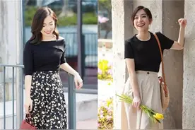 50岁女人，春天穿裙子，要搭就搭这3种粗跟鞋，时髦减龄更显气质图片