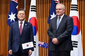 澳大利亚怂恿韩国：对中国强硬表态！文在寅毫不留情，当众拒绝了图片