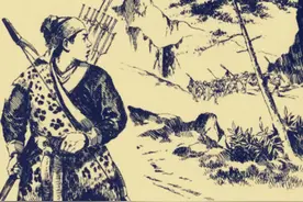 民间故事：猎人夜宿深山，意外砸死怀孕母蛇，母蛇托梦：多谢恩公图片