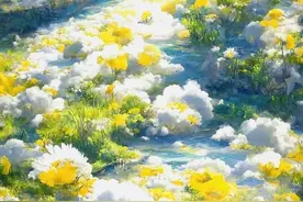 油画系列小雏菊图片