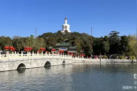 北海桃花映白塔．美丽景色惹人醉 作者/李友珍图片