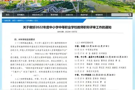 山东省中小学教师职称评审工作11月份将全面展开，你准备好了吗图片